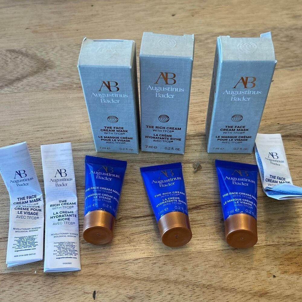 New Augustinus Bader three piece set the face cream mask the rich cream travel s